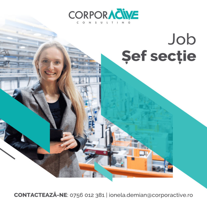 Job Șef secție